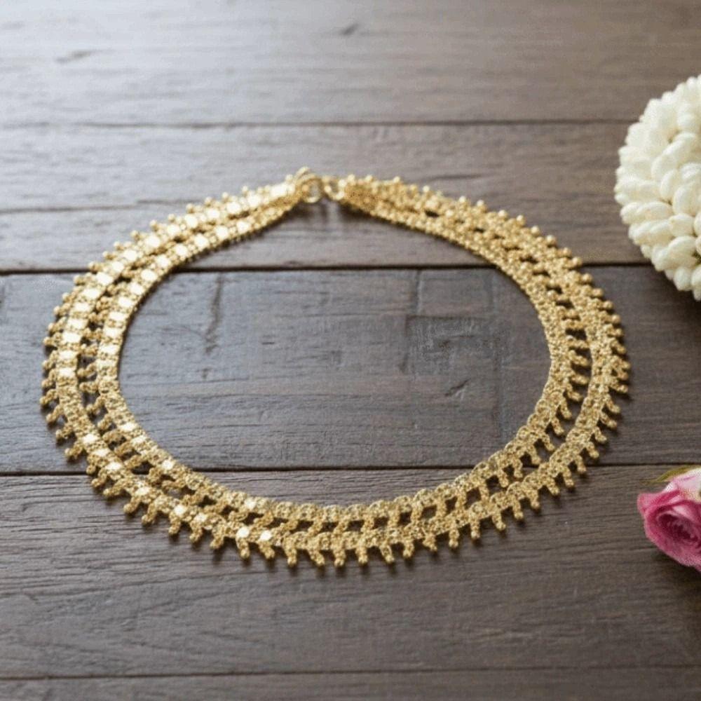 Multi-purpose Golden Shoulder Chain Retro Dai Style Shoulder Chain Dress Ornament