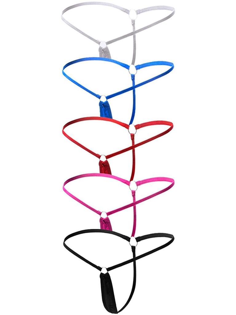 Ultra-Small Women's Thong: Solid Color, Simple, Versatile, Low Waist, Sexy One-String Mini Underwear