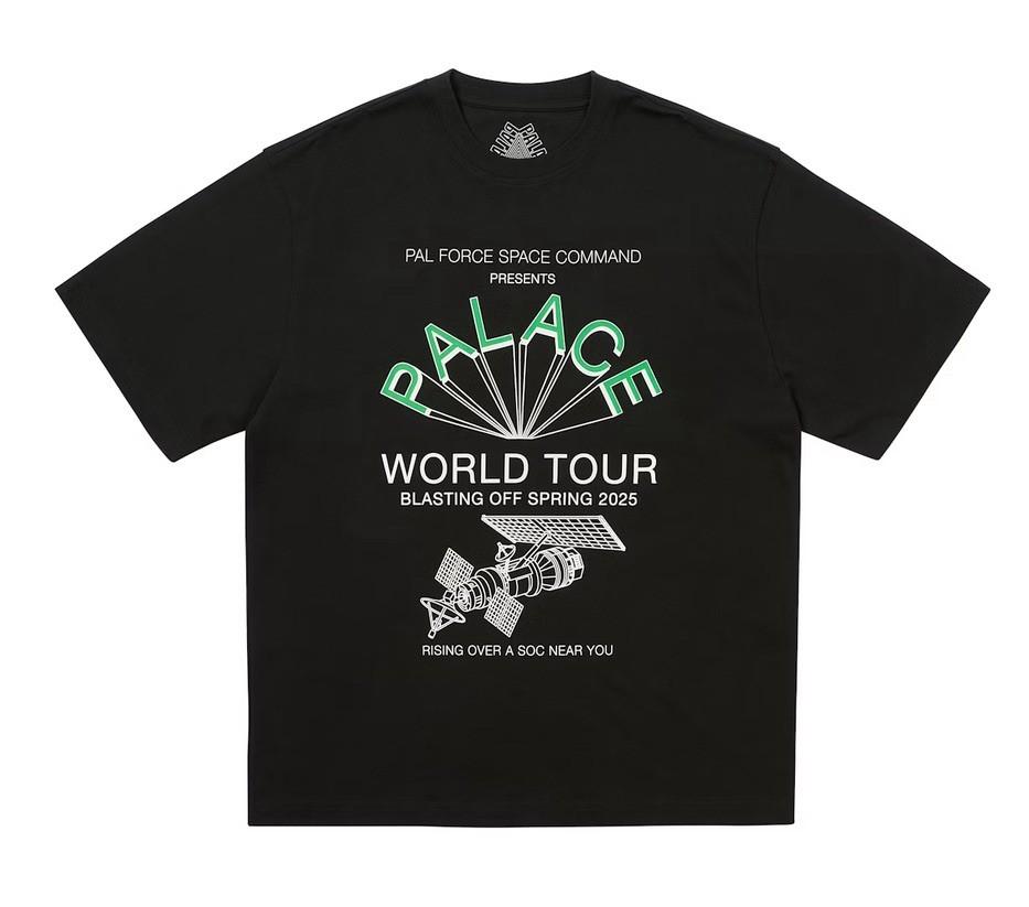 Palace Skateboards World Tour T Shirt Size Large Black Unisex T-Shirt