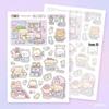 Korean Cute Bear Cartoon Stickers – Waterproof DIY Decoration Stickers