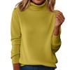 Women's Slim Fit Temperament Wool Long Sleeve Seamless Turtleneck Sweater