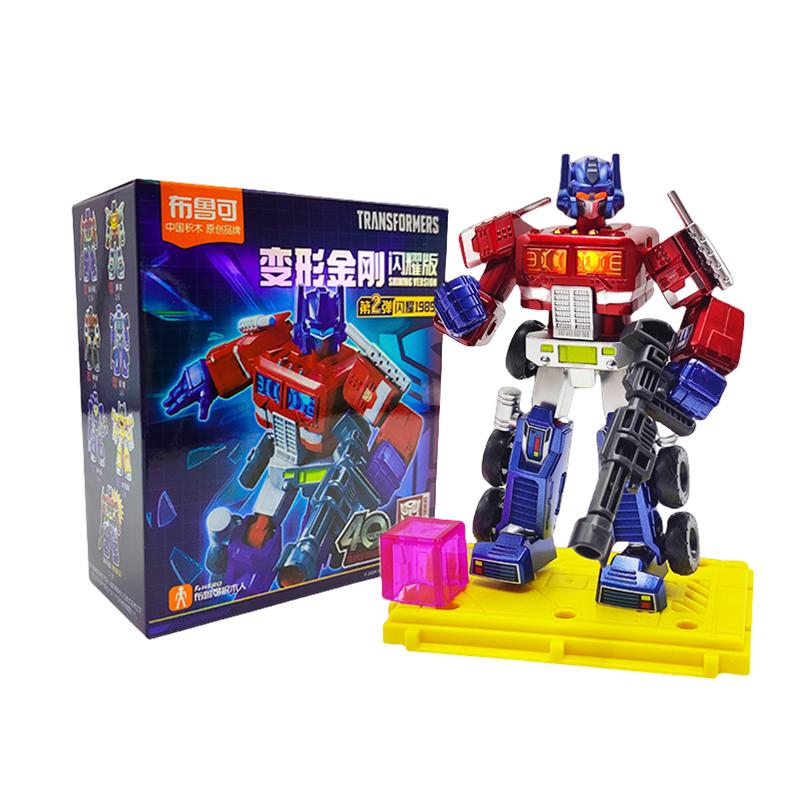 Blokees Transformer Optimus Prime Building Blocks Transforming Bumblebee Action Figure Robot Model Kids Gif