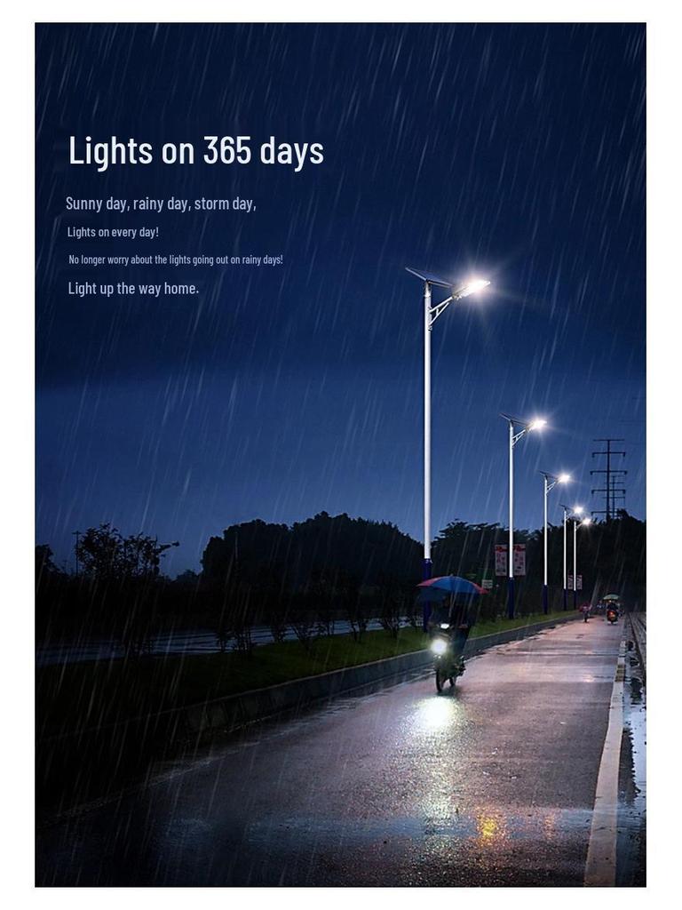 Super Bright Solar LED Outdoor Courtyard Light - 2025 High Pole Model