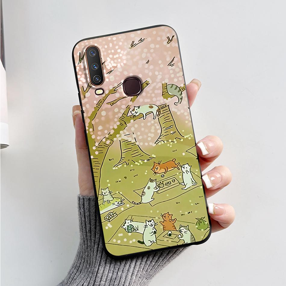 For Vivo Y12 Case 1904 1940 Cartoon Bear Frog Cover For Vivo Y15 Y17 1902 1901 Soft Silicone Phone Case For Vivo Y17 Y12 Bumper
