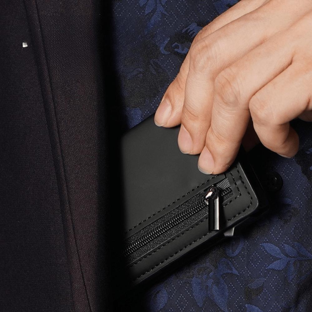 RFID-кошелек для карт Мужской высококачественный чехол для карт Бизнес-простой кошелек Антикражный кошелек для карт