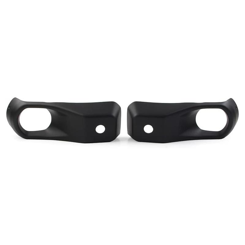 Fog Light Cover Front Bumper Fog Lamp Covers Trim Bezel For Jeep Wrangler JL 2018+ 10th Anniversary Rubicon Steel Front Bumper
