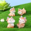4 Small Deer Micro Landscape Ornaments Cartoon Cute Resin Accessories Arts and Crafts Creative Decoration