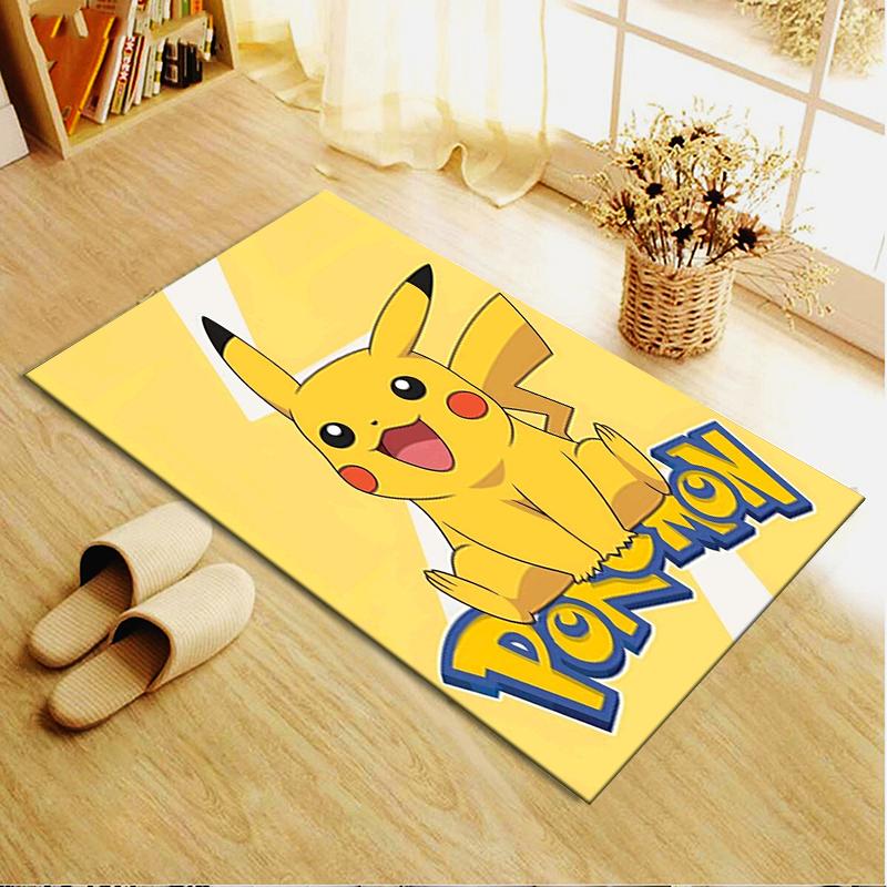 Новый ковер-коврик Pokemon 2025 для гостиной, спальни, дома, украшение дивана, детский игровой, противоскользящий напольный коврик 76