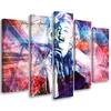 Five Piece Picture Canvas Print Marilyn Monroe