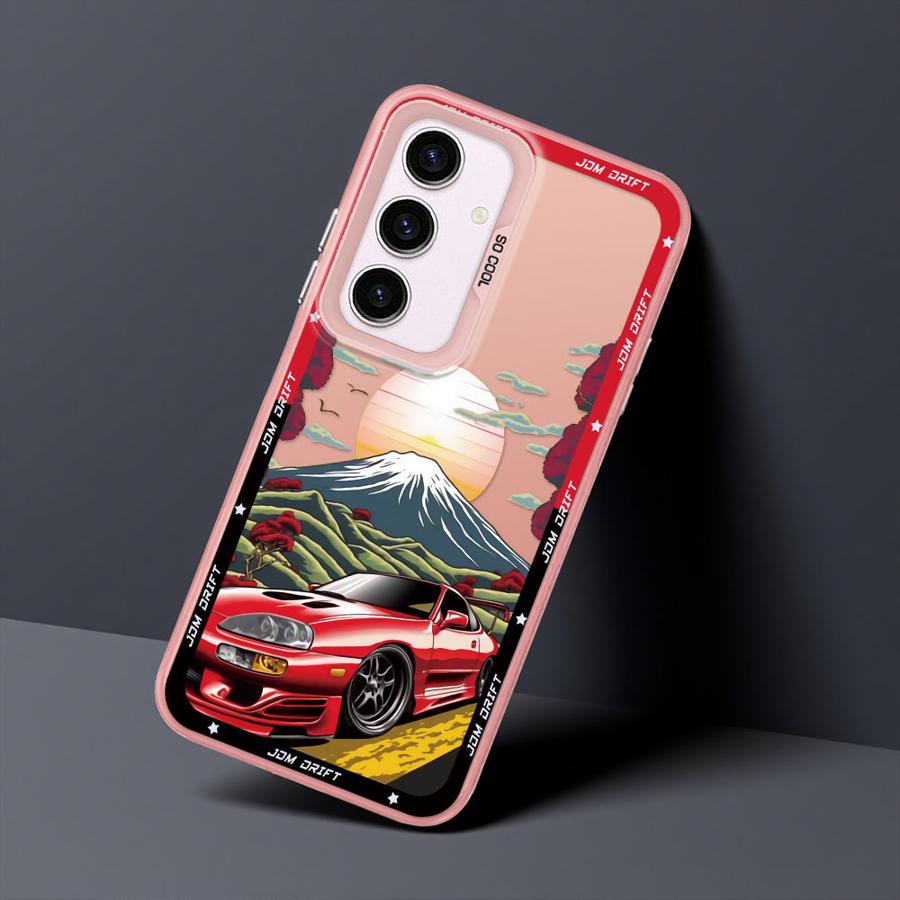 Японский JDM Drift Автомобиль Мягкий Чехол для Телефона для Samsung Galaxy A51 A56 A71 A54 A52 A73 A35 A53 A55 A72 A26 A36
