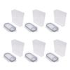 6PCS Filament Storage Boxes with 24 Labels 1 Marker 3D Printing Filament Spool Container for Home Use Water and Dust