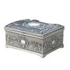 Dustproof Metal Jewelry Box Vintage Flower Ring Trinket Storage  Christmas Gift