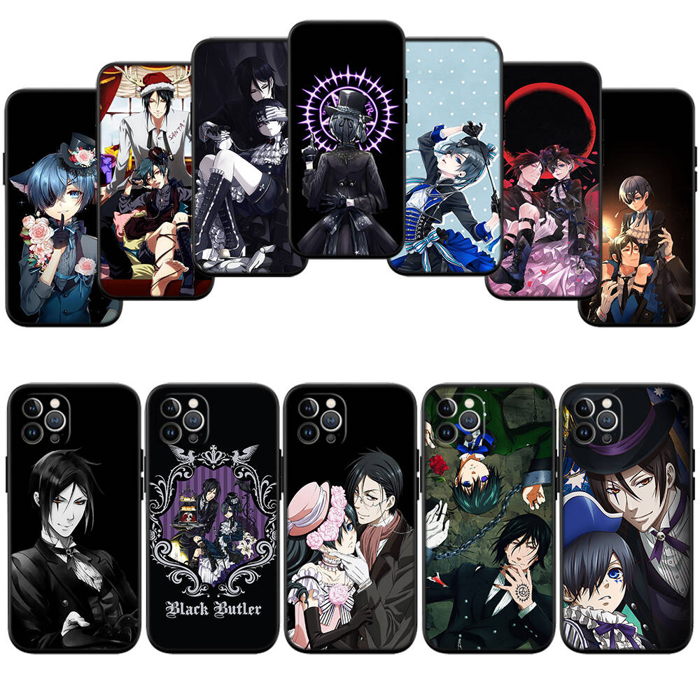Black Butler Phone Case for Xiaomi Poco C40 C51 C50 C55 C65 C71 C75 C85 F8 F7 F6 F5 F3 F2 X7 X6 X4 X3 M7 M6 M5 M4 M3 M2 Pro