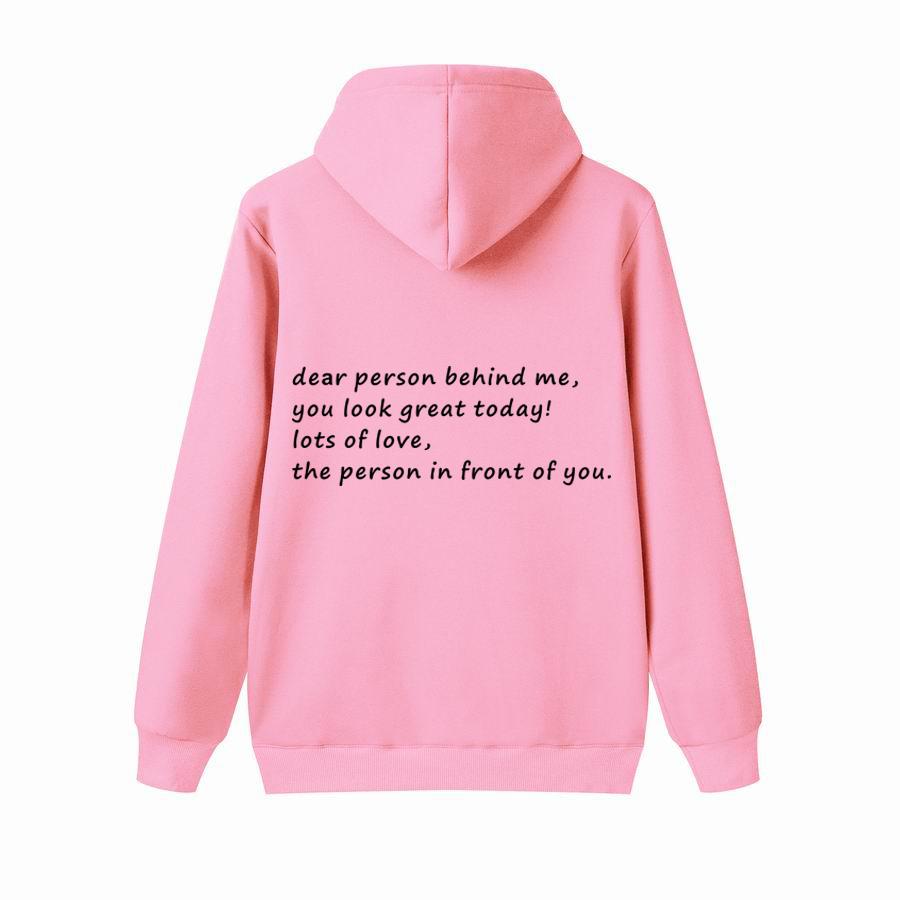 Осенняя толстовка с капюшоном «Дорогой человек позади меня», персонализированная толстовка с надписью «Be Kind Message», толстовки с капюшоном для психического здоровья, толстовки с длинными рукавами, пуловеры