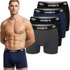 Трусы-боксеры, для мужчин, Набор, 4 штуки, Хлопок, Разноцветный, Bm560