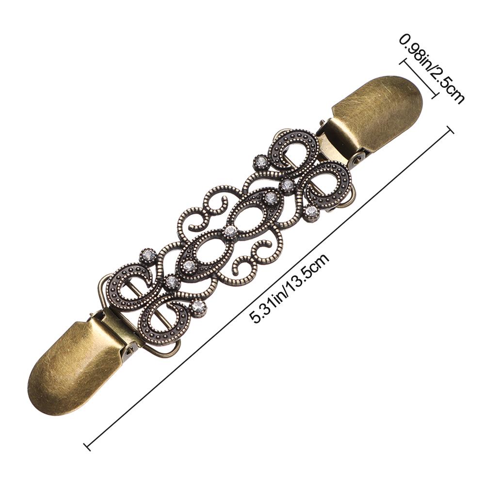 Модный воротник рубашки в стиле ретро, новый свитер, блузка, брошь, брошь для кардигана, зажим для утки, застежки