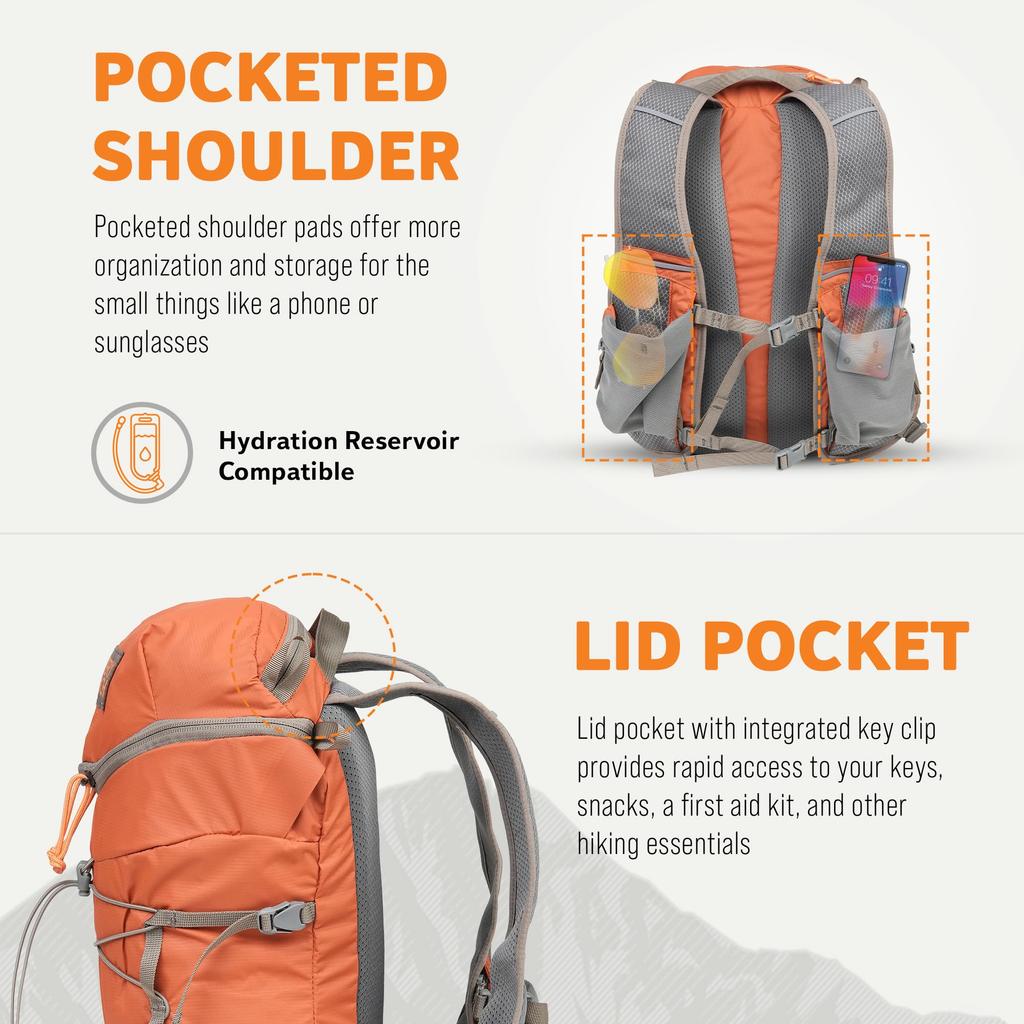 Mystery Ranch Gallagator 10 Backpack – Weatherproof Travel Bag with Sternum Strap – Paprika, 10L, SM