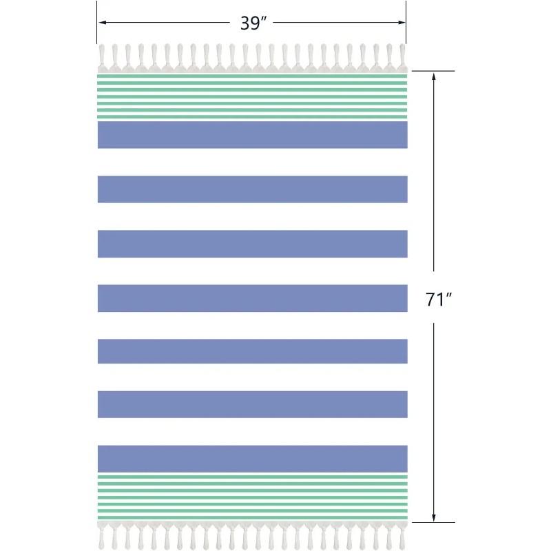 Turkish Beach Towels, 39 X 71 Inch Oversized Beach Towel Quick Dry Sand Free Turkish Bath Towel for Beach Pool Gym and Bathroom