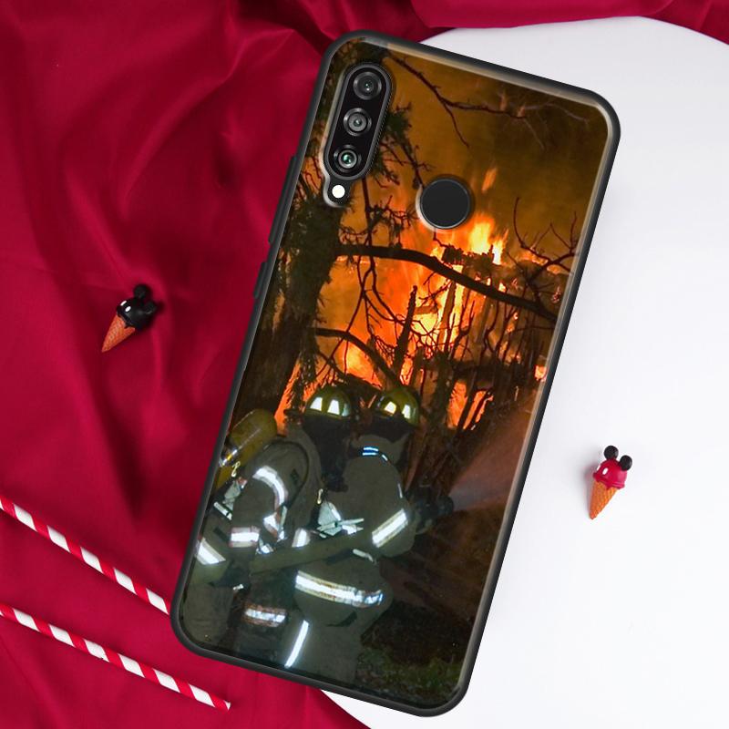 Firefighter Heroes Fireman For Huawei Nova 10 SE 9 5T 12s 12i 11i Y91 Y90 Y60 Y70 Y72 Y61 P20 P30 P40 Lite P60 Pro Case