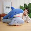 Креативная мягкая подушка-ручка в виде акулы, плюшевая игрушка, кукла, кукла-акула синего цвета, домашняя подушка, тряпичная кукла для мальчиков