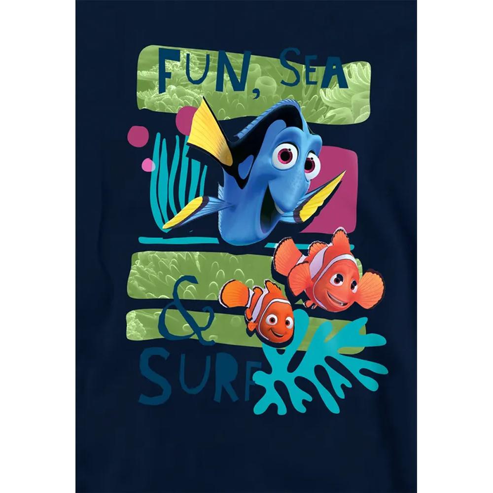 Худи для детей «В поисках Немо» с изображением моря и серфинга