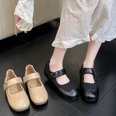 Мода 2025 НОВЫЕ Женские Шлепанцы на Плоской Подошве Мягкая Подошва Кожаные Слипоны Повседневная Обувь Простые Универсальные Средний Каблук Противоскользящая Пряжка