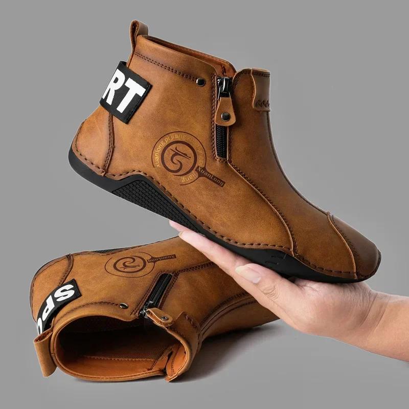 Мужские короткие ботинки осенние британские классические ретро туфли на плоской подошве из хлопка для отдыха на открытом воздухе деловые спортивные повседневные туфли zapatillas hombre