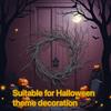Spooky Black Branch Halloween Wreath Decoration - Vintage Indoor/Outdoor Wall-Mounted Hanging Garland with Twisted Branches