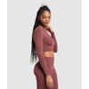 Gymshark Повседневный бесшовный укороченный топ с длинными рукавами бордового цвета B7a2s Rbqv