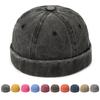 Шляпа мужская Four Seasons Washed Denim Melon Vest Hat Street Light Board Landlord Hat Personality Fashion Retro Outdoor Trend