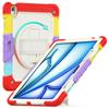 For iPad Air 13 (2025)/(2024) Case Hand Strap Kickstand PC+Silicone Tablet Cover with PET Screen Film