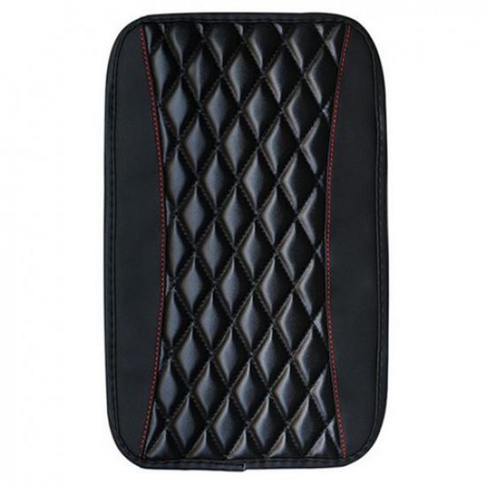 Car Armrest Pad Cover Center Console Box Support Mat Protector Interior Leather