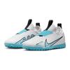 Nike Детские футбольные бутсы Zoom Vapor 15 Academy с низким верхом, с амортизацией против ударов, DJ5621-146, белые/синие