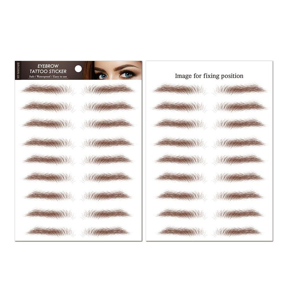 Косметические 6D татуировки для бровей Наклейки Моделирование бровей Наклейки для бровей Переводные картинки для воды