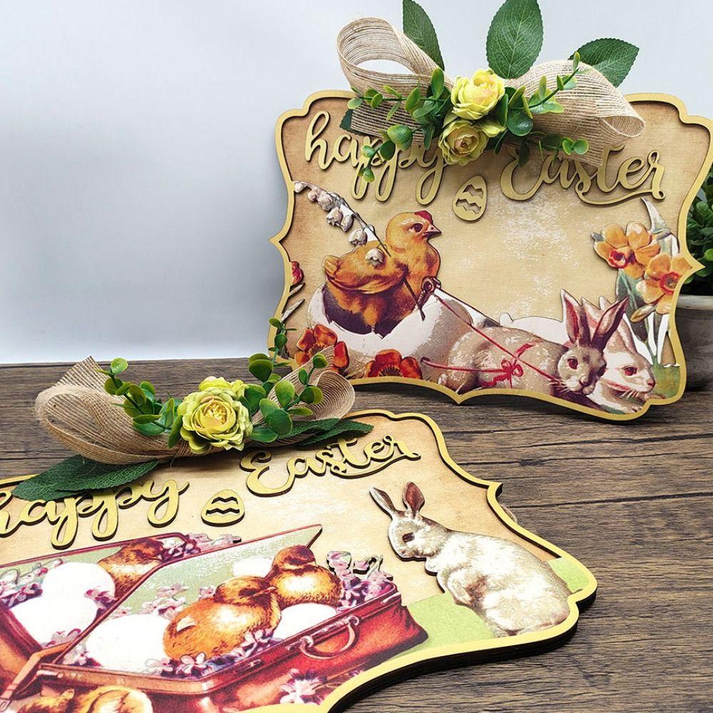 Three-dimensional Easter Decoration Hanging Creative Wall Hanging Pendant Door Hanging Balcony