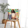 Easter Yolo Jk Brb Jesus Pillow Cover Comfy Cushion Cover Retro Trendy Pillow Case For Living Room Bed Chair
