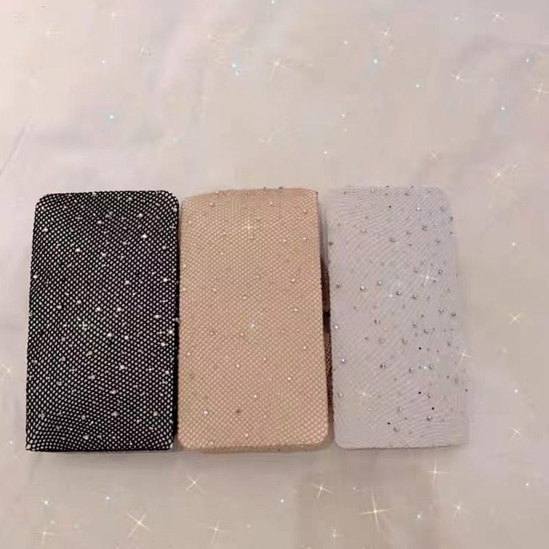 Summer Fishnet Diamond Pantyhose for Women Sexy Fashion Shiny Net Tights Female Slim Rhinestone Mesh Nylon Stockings Tights