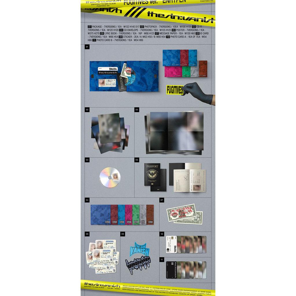 [В НАЛИЧИИ] ENHYPEN - 7-Й МИНИ-АЛЬБОМ THE SIN : VANISH FUGITIVES Вер
