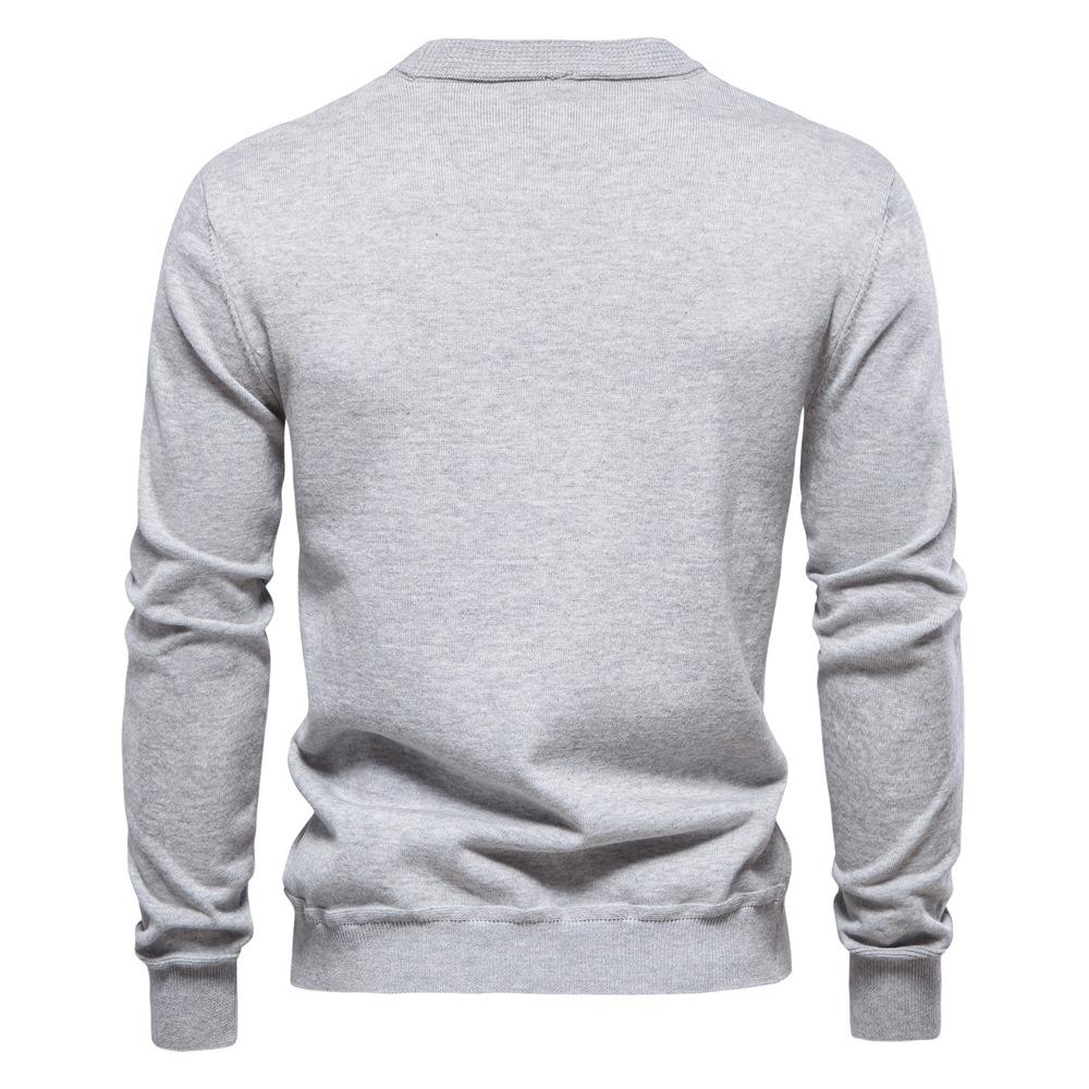 Callaway 2025 Осень/Зима Новый Вышитый Свитер Мужской Кардиган Свитер Высокого Качества Деловой Однотонный Трикотажный Свитер