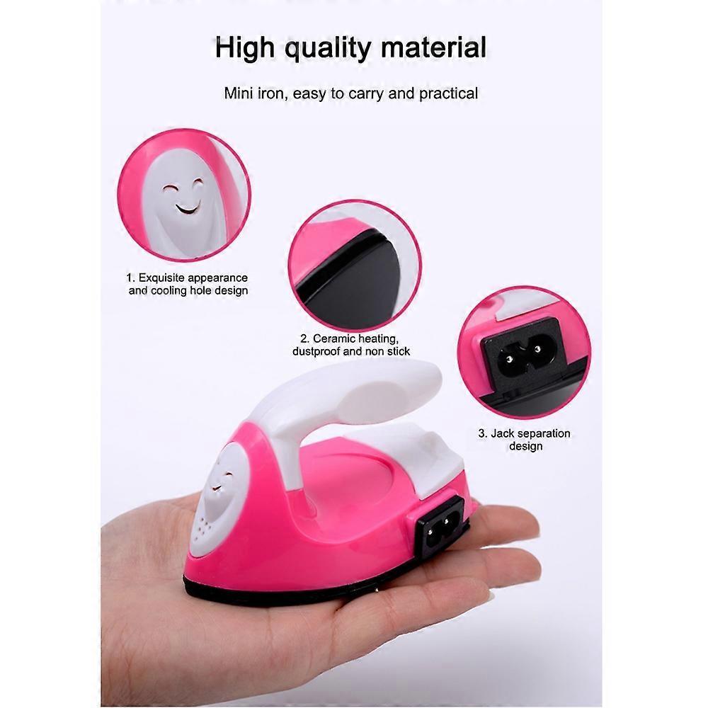 2024 New Lay Flat Mini Iron for Hair, Mini Heat Press Iron Hair Straightener