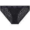 Color Block Letter Jacquard Comfortable Low Rise Underwear Women Underwear Black QD5213-NHI