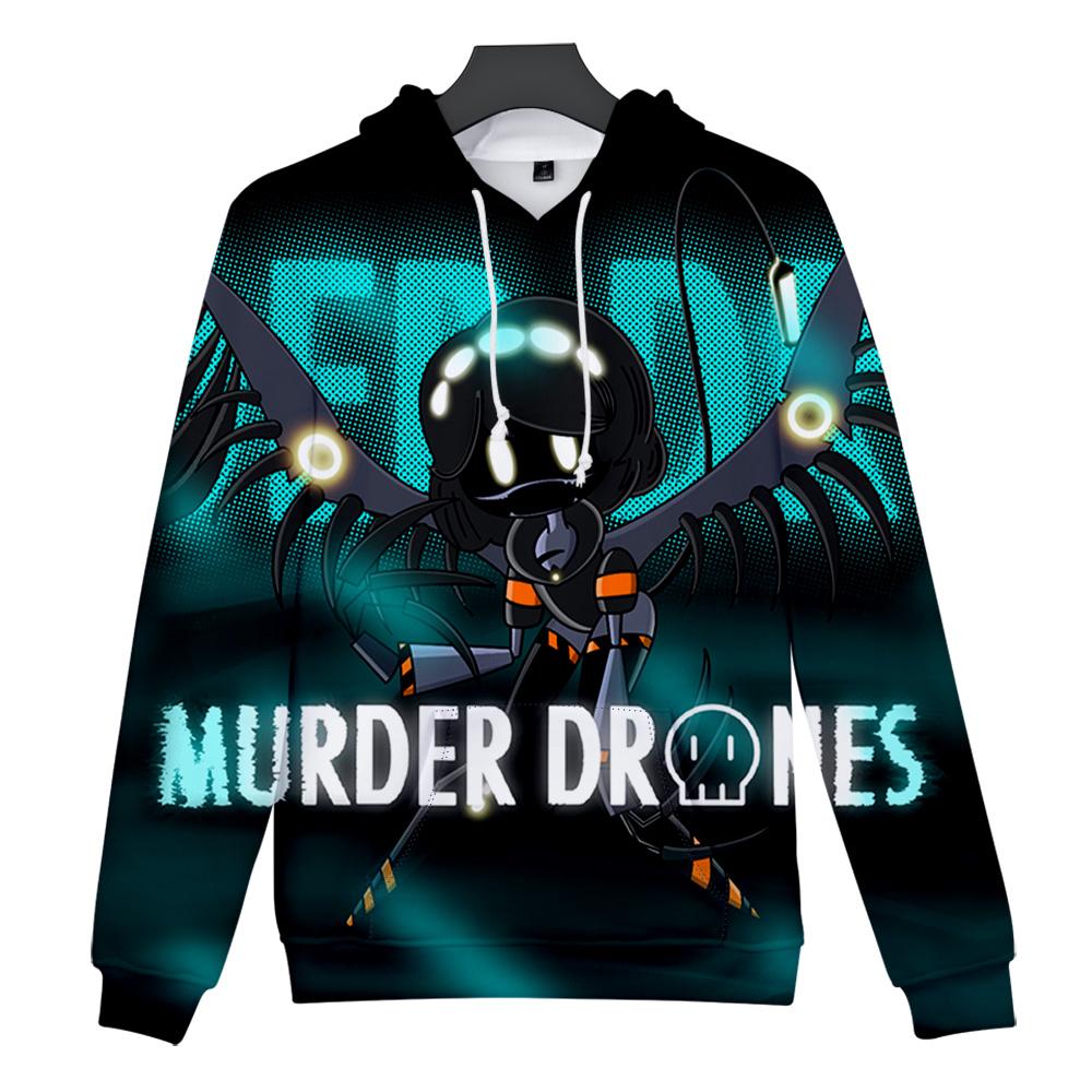 5 цветов Убийство Дронов Аниме Толстовка Tie Dye Толстовка Уличная одежда Толстовка с капюшоном с мультяшным принтом Мужчины Женщины Косплей Спортивные пуловеры