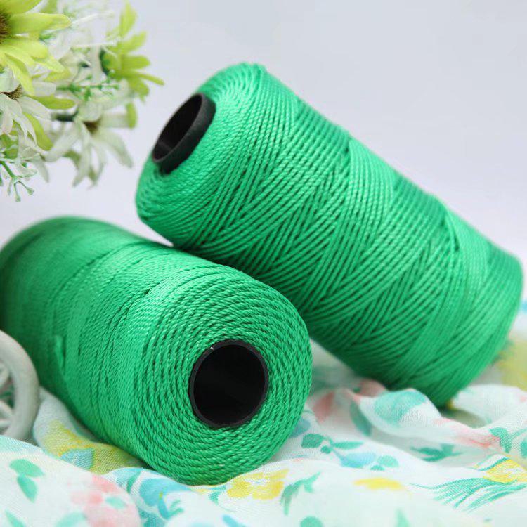 Ice Hemp Yarn: 3-Strand Hand-Woven Crochet DIY Kit