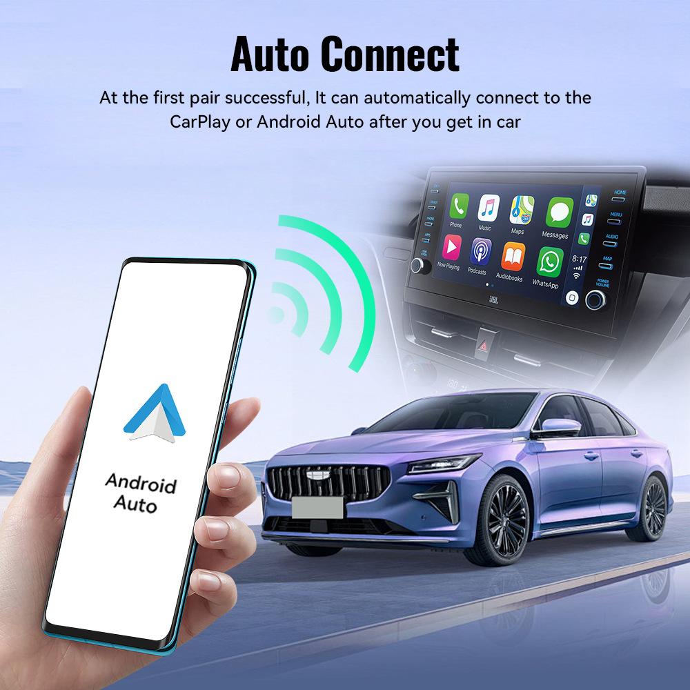 2 в 1 беспроводной Carplay и Android Auto адаптер умный ключ 5G WIFI проводной для беспроводной Carpay для Volvo Benz Mg Kia Chery VW