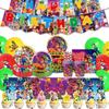 Mario Movie Kids Birthday Party Decoration Banner Tableware Supplies