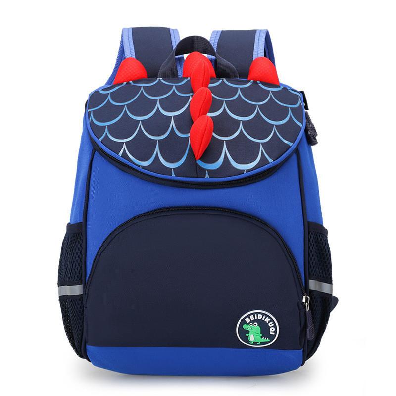 Cute Waterproof Nylon Dinosaur Backpack For Kindergarten Students And Toddlers