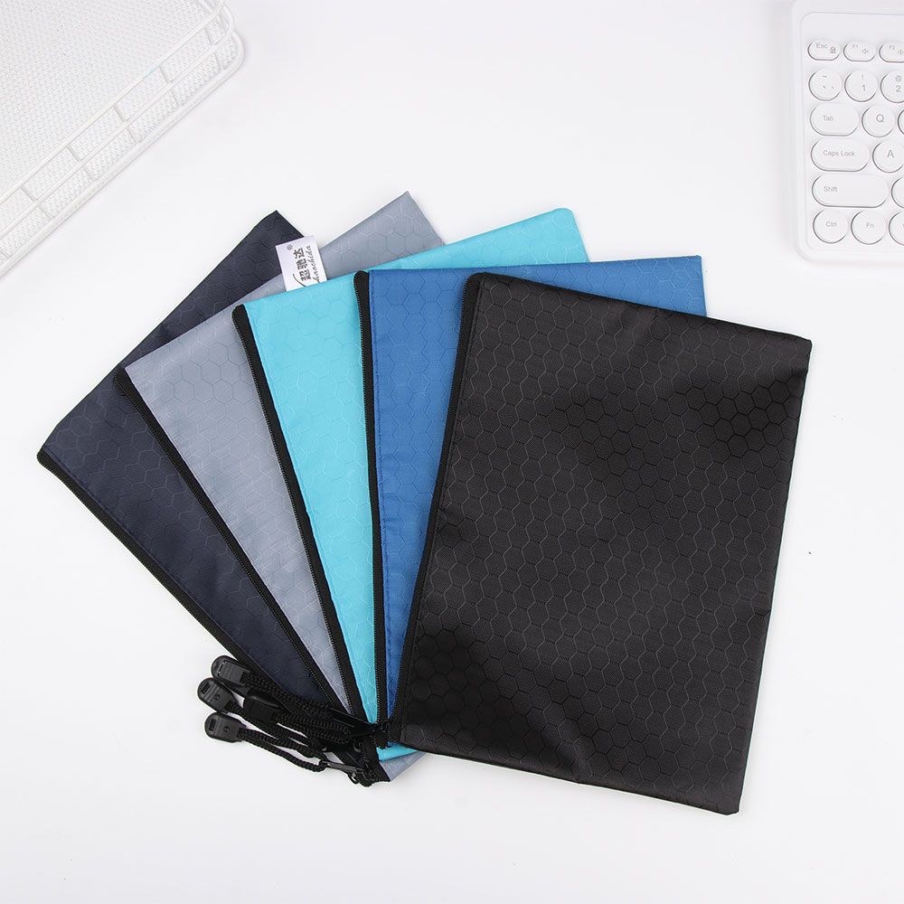 Bag Test Paper Storage Bag Information Bag Waterproof Pen Bag Document Bag Zipper Pencil Case