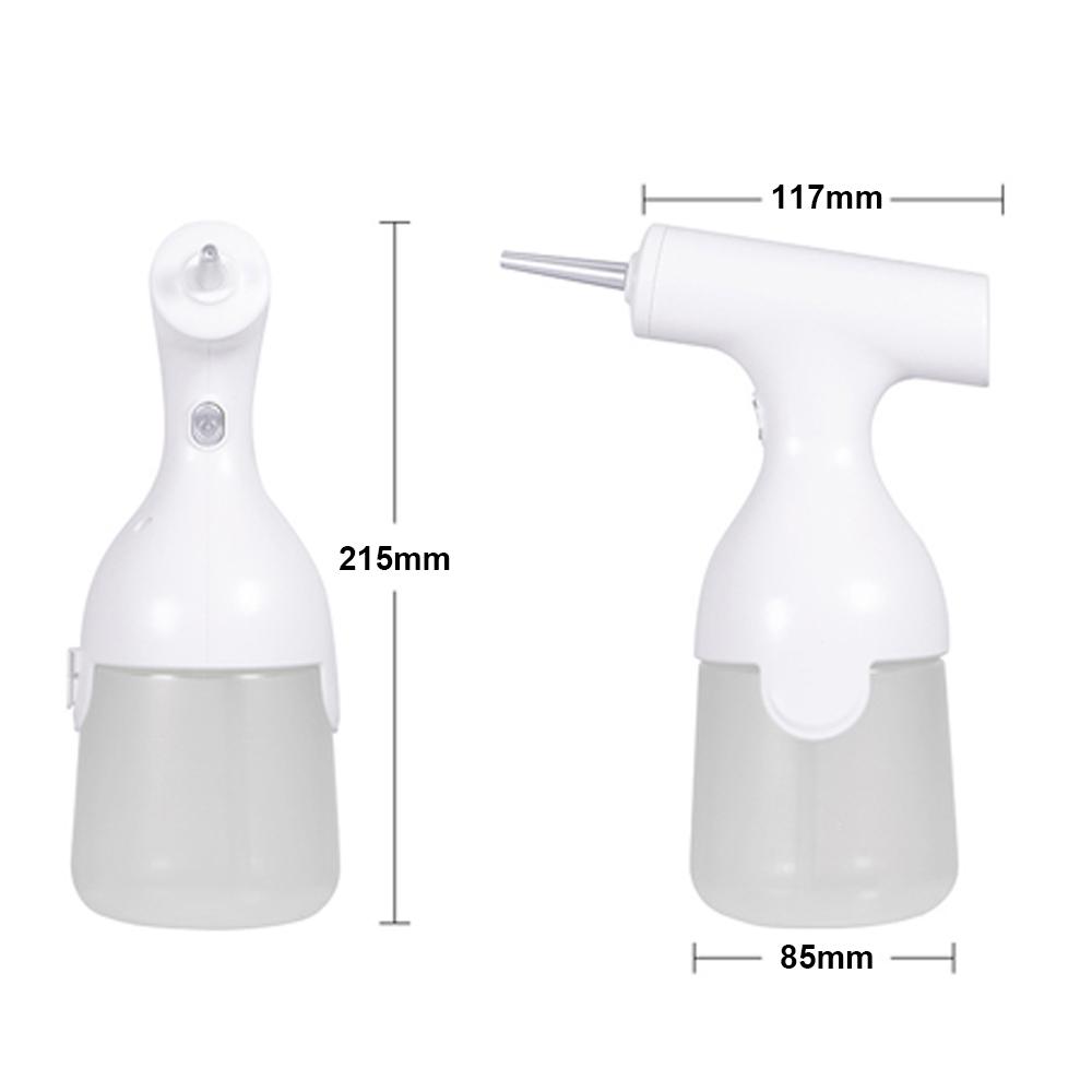 Электрический дозатор мыла, перезаряжаемый распылитель пены с 2 насадками, настенное крепление, многоразовый пенопласт
