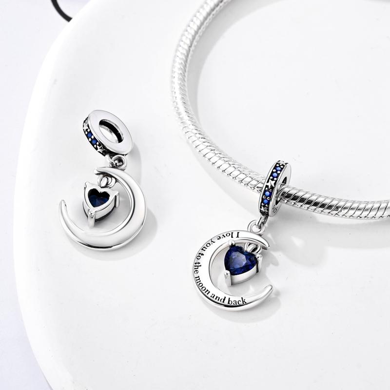 Подвеска-шарм в виде сердца, семейные шармы, оригинальные медные шармы-бусины, подходят для браслета-шарма, женские украшения DIY, подарок