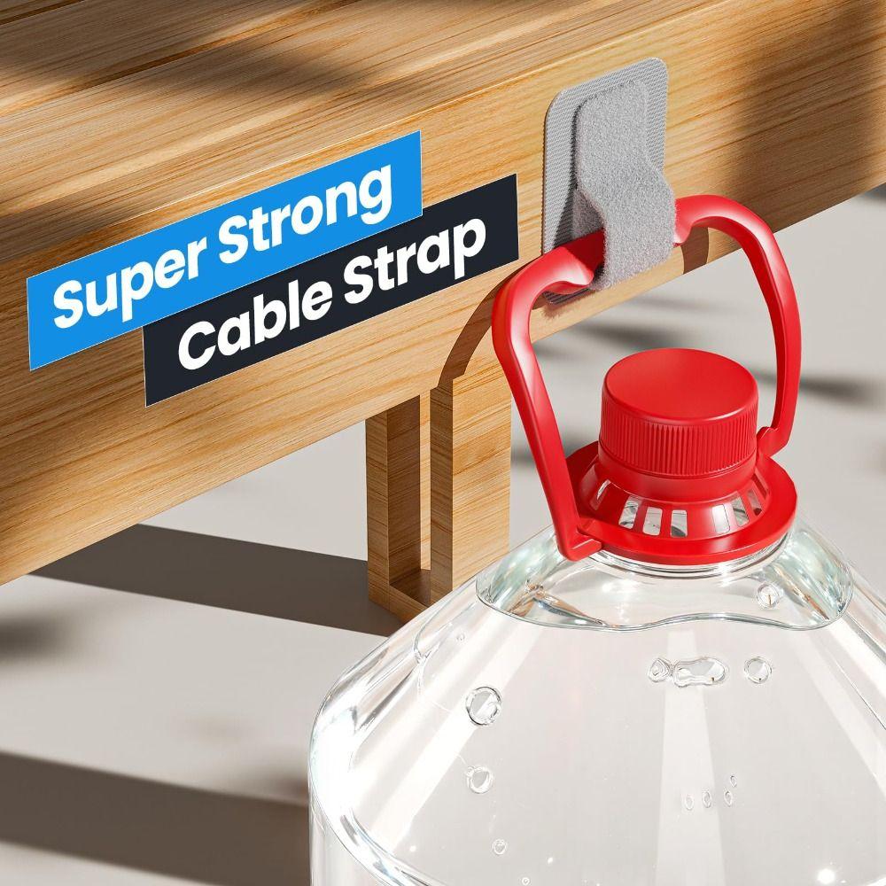 10Pcs Under Desk Cord Organizer Adjustable Data Cable Storage Space Saving Cable Organizer  Wall